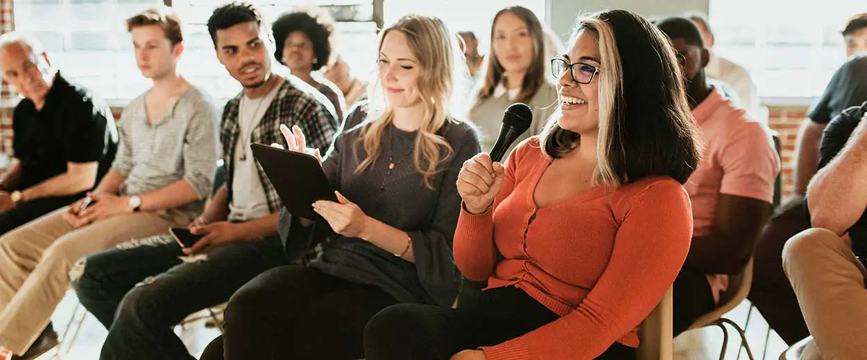 Single Event Featured Image conference Q and A modern