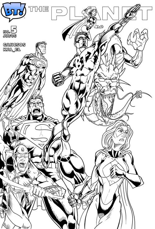 encomix webninja phoenix tempe illustrations planet5CoverINK