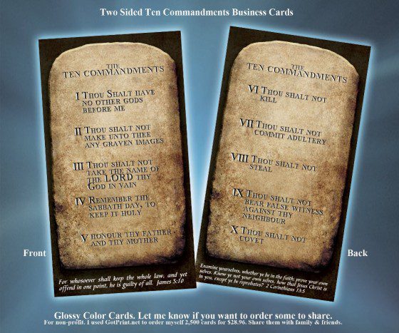 phoenix tempe encomix webninja graphic design 10 commandment cards