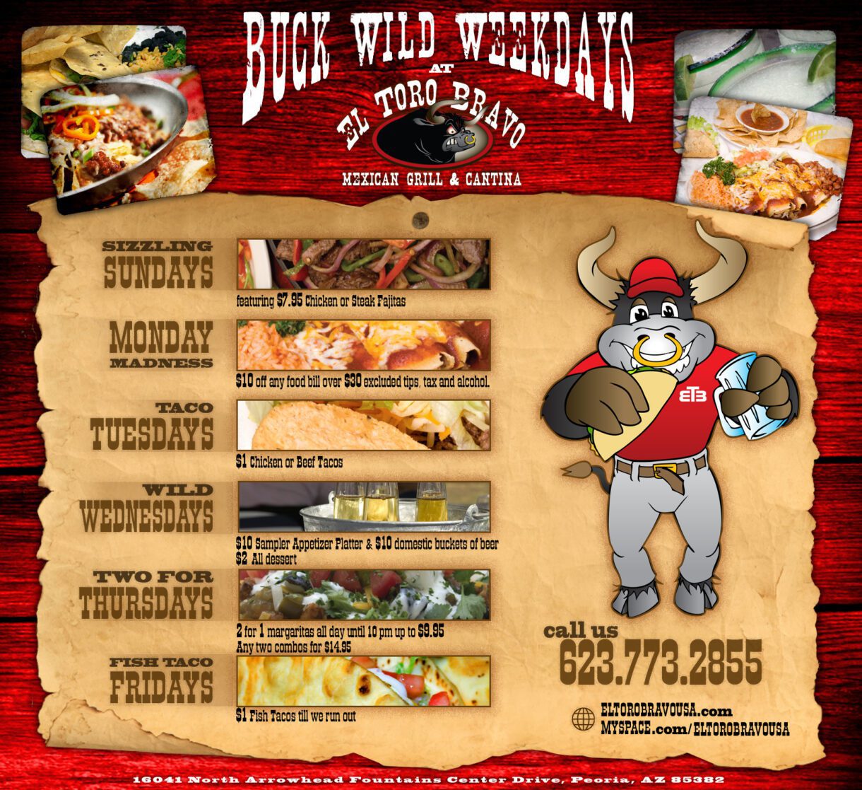 encomix webninja phoenix tempe graphic design elToro2 copy - El Toro Bravo Restaurant Marketing Package