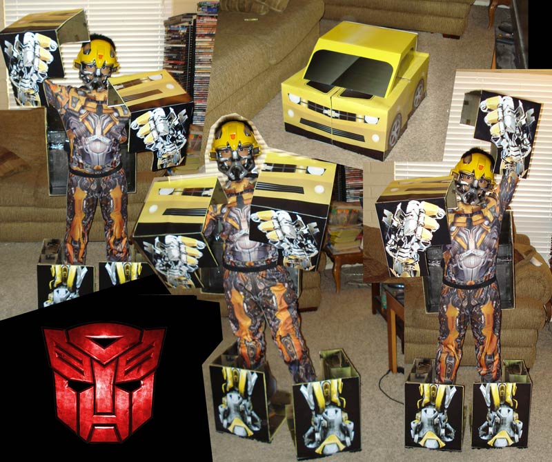 Homemade BumbleBee Transformers 2 Halloween Costume | Graphic Design | Graphic, Print, Logo, and Website Design Solutions serving locally for Tempe Arizona and Phoenix Valley Cities