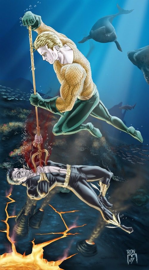 Aquaman VS Namor | Custom Artwork Illustrations | Graphic, Print, Logo, and Website Design Solutions serving locally for Tempe Arizona and Phoenix Valley Cities