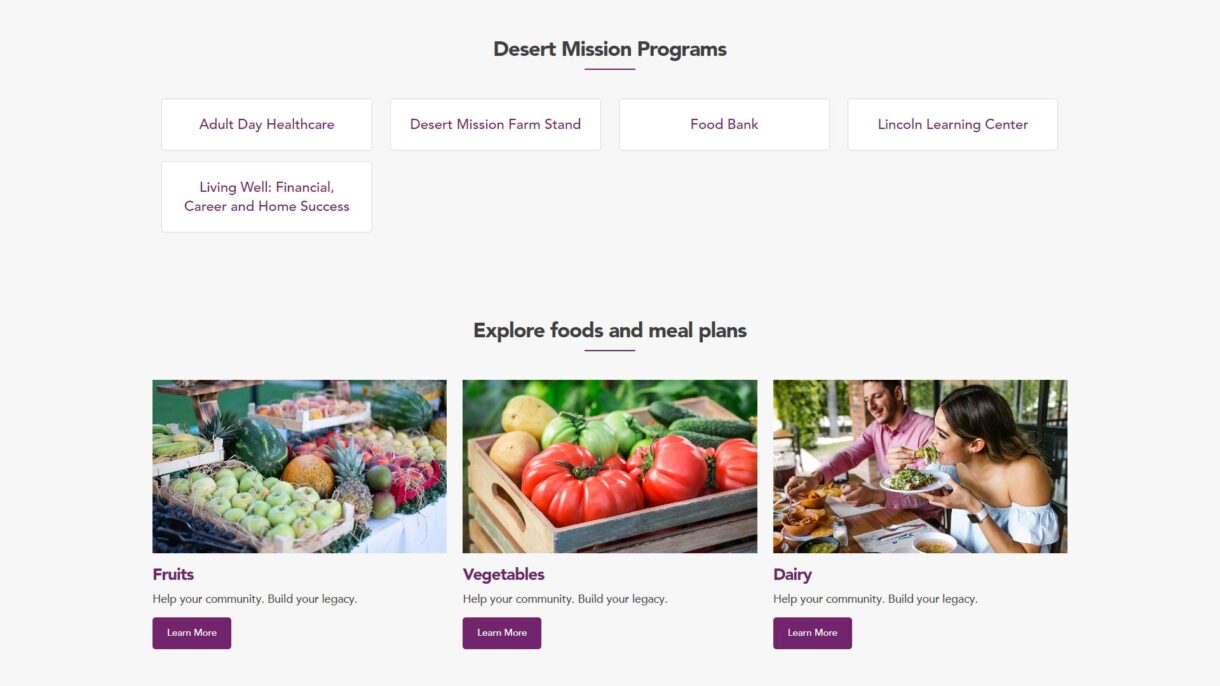 phoenix tempe encomix webninja sections website design honor health desert mission - Honor Health Desert Mission