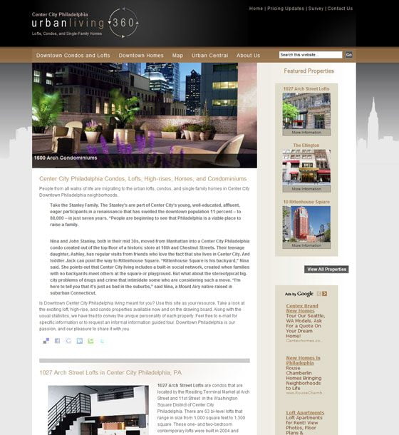 Urban Living 360 | Phoenix Website Design | Graphic, Print, Logo, and Website Design Solutions serving locally for Tempe Arizona and Phoenix Valley Cities