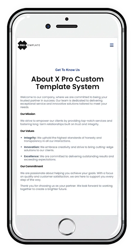 xprotemplate system mobile screenshot about seo meta schema