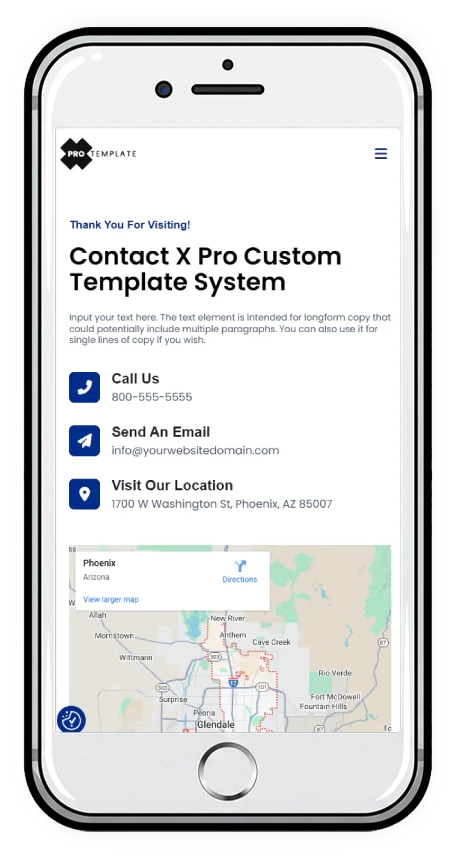 xprotemplate system mobile screenshot contact seo meta schema